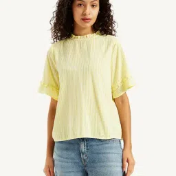 Levi's Yellow Striped Top-image-0