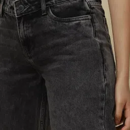 Allen Solly Black Cotton Regular Fit Mid Rise Jeans image 5