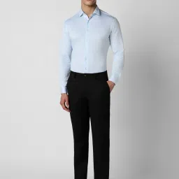 Van Heusen Blue Slim Fit Texture Shirt image 5