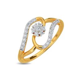 Kisna Diamond & Gold Jewellery Sarya For Her 18k (750) Diamond & Gold Ring For Women-picture-16