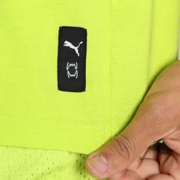 Puma Green Cotton Regular Fit Printed Sports T-Shirt image 5