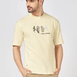 Urban Ranger by Pantaloons Birch Cotton Loose fit T-Shirts-picture-14