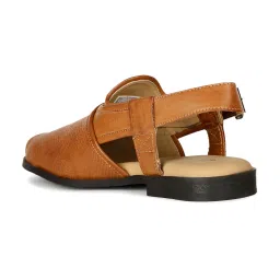 Bata Men's PESHAWARI Tan Back Strap Sandals image 5