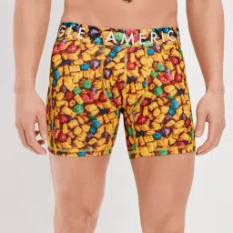 American Eagle Outfitters Yellow Graphic Print Trunks-picture-28