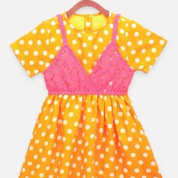 LilPicks Kids Yellow Printed Dress-picture-26
