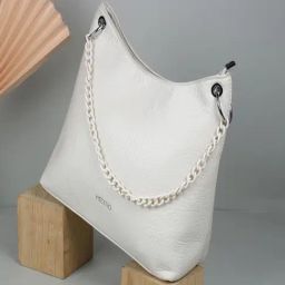 Metro White Medium Shoulder Bag-picture-45