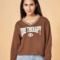People by Pantaloons Brown Printed Sweatshirt-picture-36