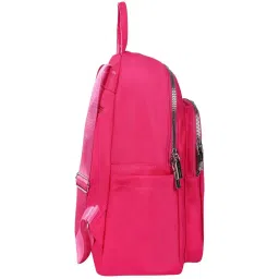 Lino Perros Fuchsia Synthetic Solid Backpack - 12.3 Ltrs image 5