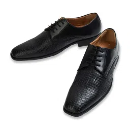 Code by Lifestyle Men's Black Derby Shoes image 5