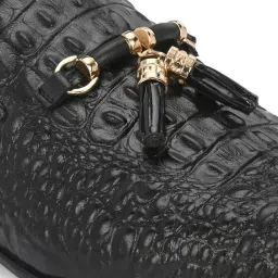 Hitz Luxure Men's Black Mule Shoes image 5