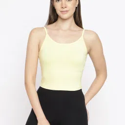 La Intimo Cream, Cream, Yellow Forever Beauty Camisole (Pack of 3) image 5