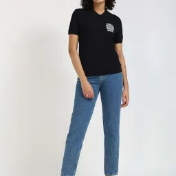 Tommy Hilfiger Navy Cotton Solid Polo T-Shirt image 5