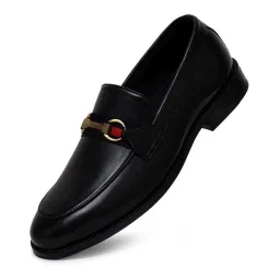 Ezok Men's Black Casual Loafers image 5