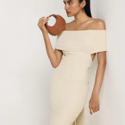 Miraggio Brown Solid Small Handbag image 5