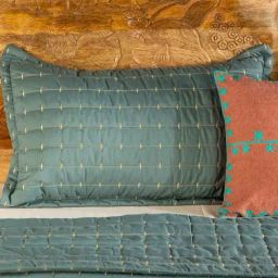 Freedom Tree Ocean Green Polyester Bedcover-picture-4
