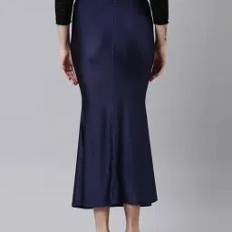 TWIN BIRDS Navy & Golden Plain Saree Shapewear - Pack Of 2 image 5