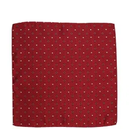 Park Avenue Maroon Embroidered Tie with Cufflinks, Pocket Square and Tie Pin image 5