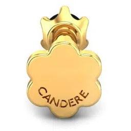 Candere By Kalyan Jewellers Peacock Collection 18k Yellow Gold Nosepin for Women image 5