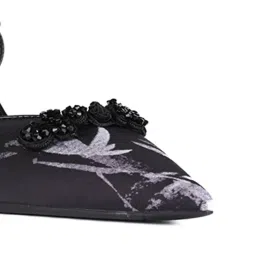 Jove Women's Black Ankle Strap Stilettos image 5