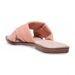 Rocia by Regal Women's Peach Cross Strap Sandals image 5