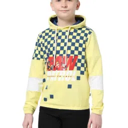 Jack & Jones Junior Yellow & Blue Printed Full Sleeves Sweatshirt-picture-25