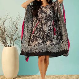 The Kaftan Company Black Printed Kaftan-picture-24