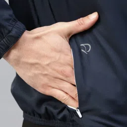 Dida Navy Polyster Regular Fit Sports Jacket image 5