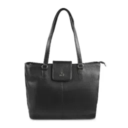 Metro Black Solid Medium Shoulder Handbag-image-69