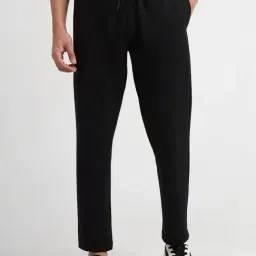Forever 21 Black Regular Fit Trackpants-image-16