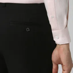 Van Heusen Pink Cotton Regular Fit Texture Shirt image 5