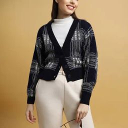 Forever 21 Black Checks Sweater-picture-40