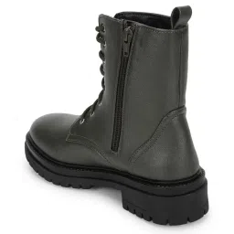 Truffle Collection Women's Green Derby Boots image 5