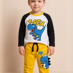 YK Boys Printed T-shirt with Pyjamas-picture-52