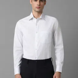 louis philippe Men White Classic Fit Check Full Sleeves Formal Shirt-picture-38