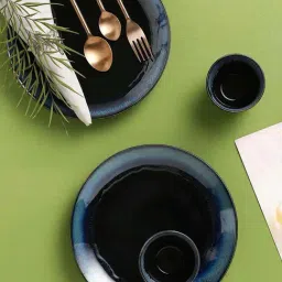 VarEesha Leher Navy Ceramic Dinner Set-image-10