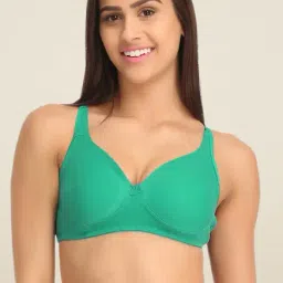 Clovia Green Non Padded Non Wired Bra With U Back-picture-26