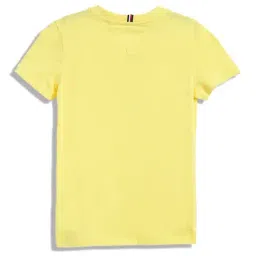 Tommy Hilfiger Boys Yellow Printed Regular Fit T-Shirt image 2