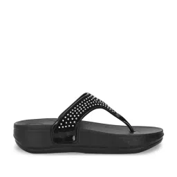 Truffle Collection Women's Black Casual Sandals image 3