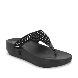 Truffle Collection Women's Black Casual Sandals image 2