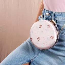 Odette Pink Printed Clutch image 5