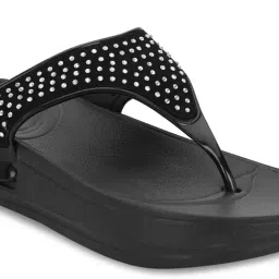 Truffle Collection Women's Black Casual Sandals image 5