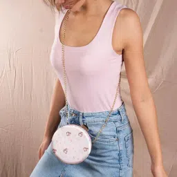 Odette Pink Printed Clutch image 4