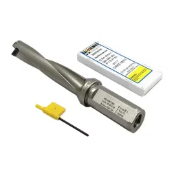 A.D INTERNATIONAL Indexable Insert U Drill Through Coolant 40 mm x 3D x 40 mm Weldon Shank with Free 10 Pcs Carbide Inserts, KZ-01KI-IZQT-picture-44