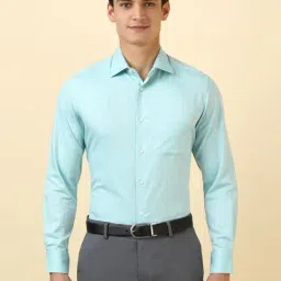Allen Solly Blue Cotton Regular Fit Printed Shirt-picture-43