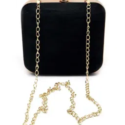 Odette Black Embellished Clutch image 2