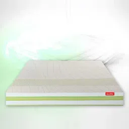 Duroflex Green Prana Organic Cotton Fabric 8 Inch Queen Size Spring Mattress image 3