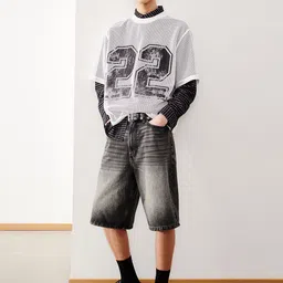 H&M Baggy Denim Shorts-picture-13
