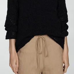 MANGO Women Linen Shorts-picture-12