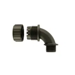 Flexicon 90° Bend Conduit Fitting 20mm Nominal Size M20mm Nylon Black, MPC90-20-M20B-picture-28