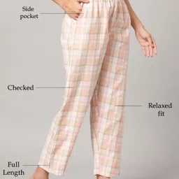 Kryptic Blue & Pink Cotton Relaxed Fit Printed Lounge Pants - Pack of 2 image 4